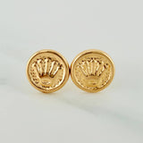 Topos Sello Corona 1.1gr / 8mm Oro Amarillo 18K &