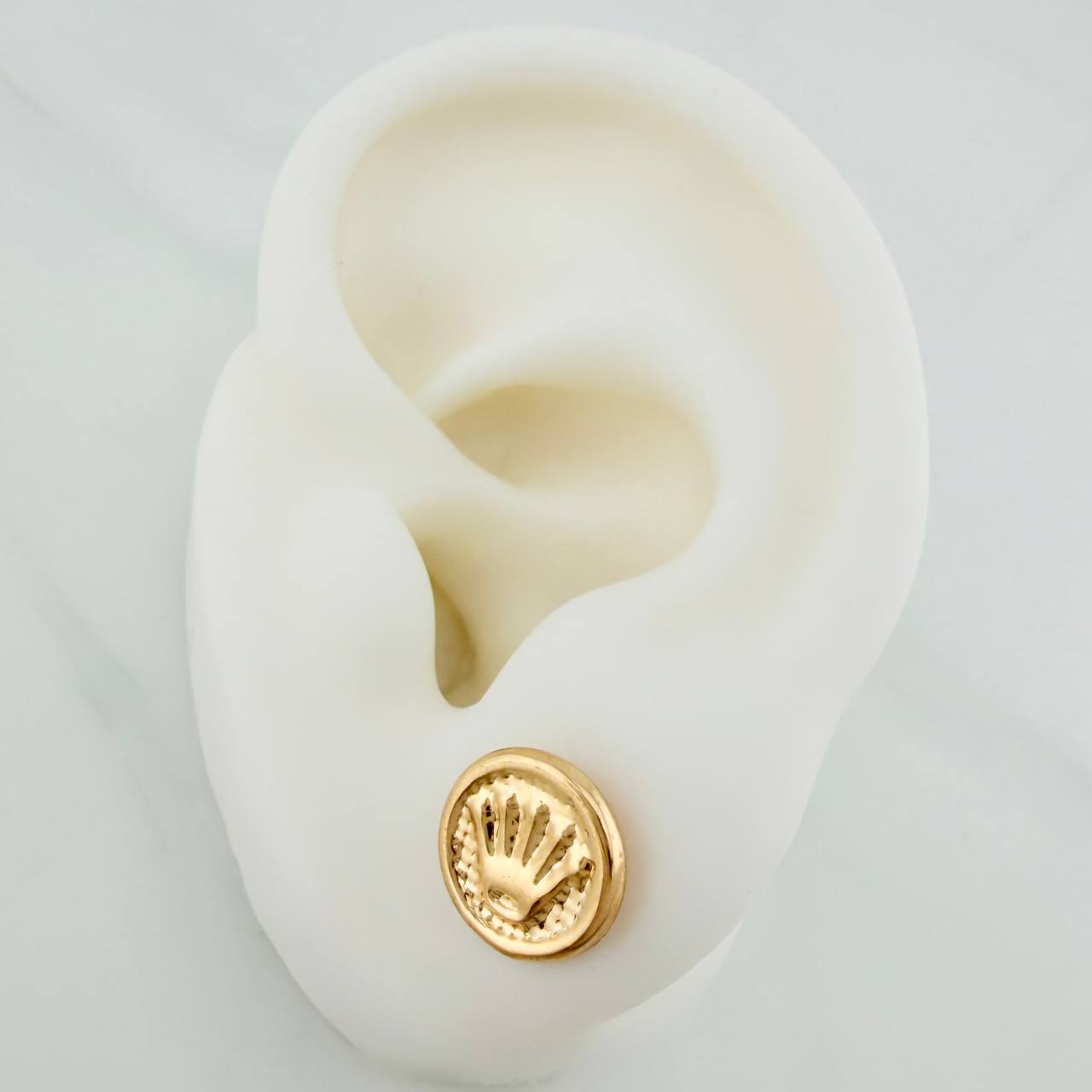 Topos Sello Corona 1.1gr / 8mm Oro Amarillo 18K &