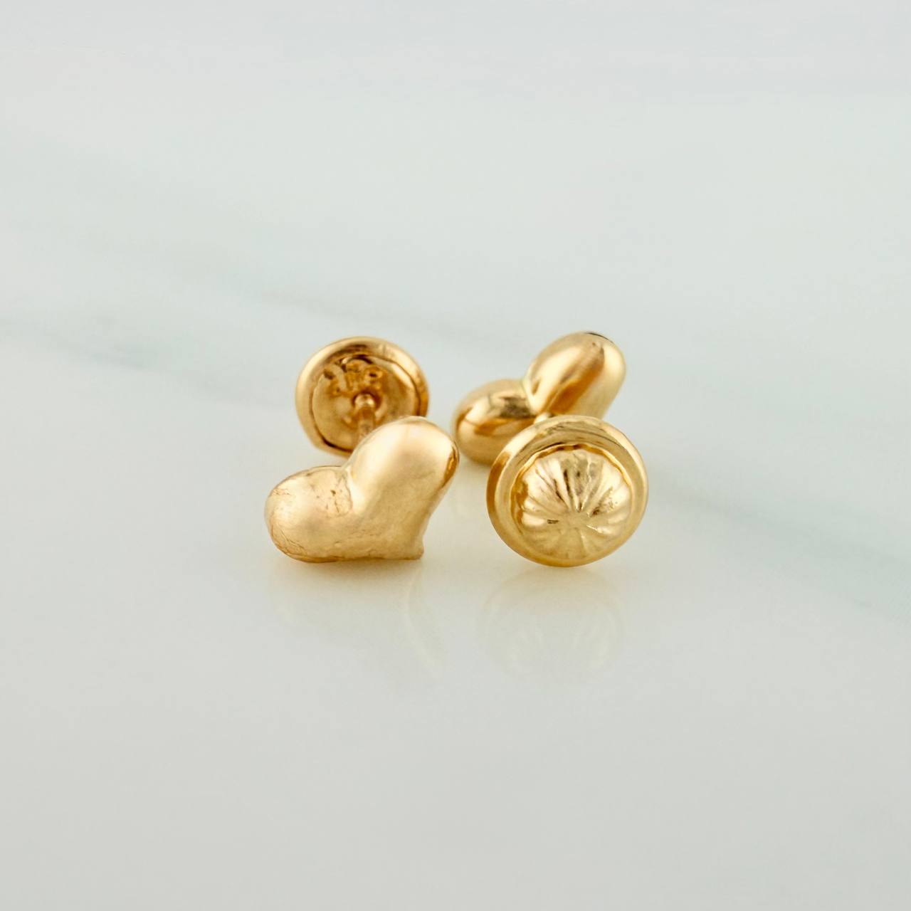 Topos Corazon 0.7gr / 6mm Oro Amarillo 18K &