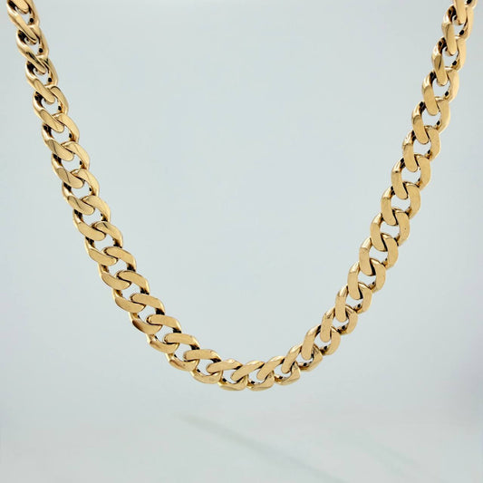 Cadena Cubana 26.85gr / 60.5cm / 6mm Oro Amarillo Nac.Esp. 18K &