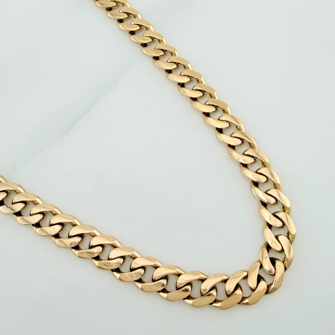 Cadena Cubana 26.85gr / 60.5cm / 6mm Oro Amarillo Nac.Esp. 18K &