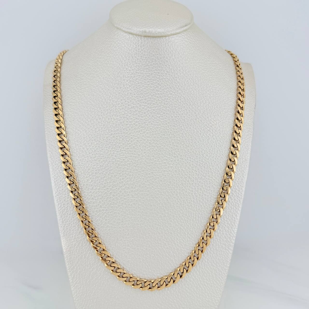 Cadena Cubana 26.85gr / 60.5cm / 6mm Oro Amarillo Nac.Esp. 18K &