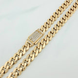 Cadena Cubana 35.85gr / 59.3cm / 7.8mm Oro Amarillo Nac.Esp. 18K $