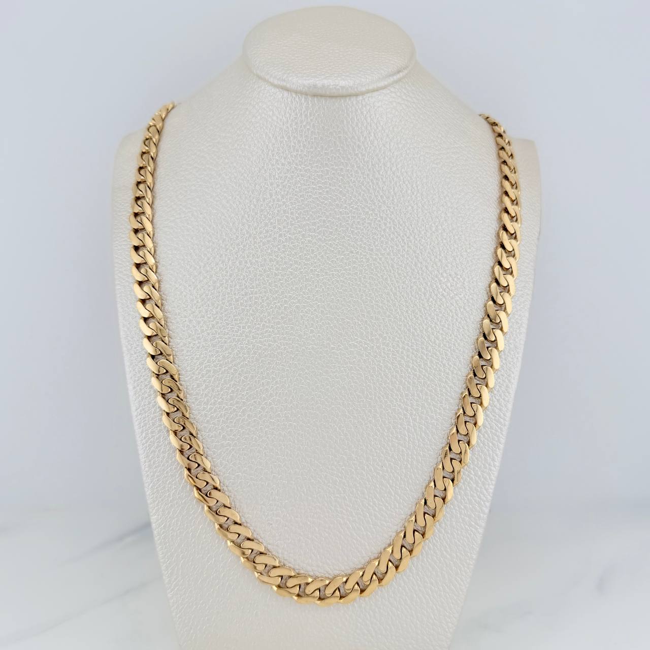 Cadena Cubana 35.85gr / 59.3cm / 7.8mm Oro Amarillo Nac.Esp. 18K $