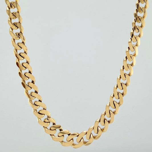Cadena Cubana 30.3gr / 60.2cm / 6.7mm Oro Amarillo Nac.Esp. 18K $