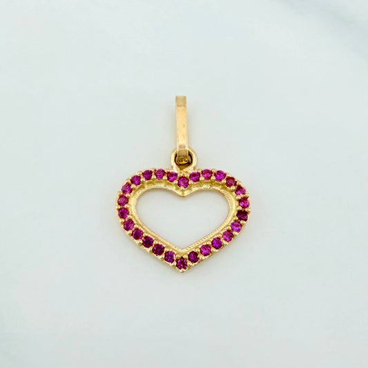 Dije Silueta Corazón 0.85 g / 1.8 cm Oro Amarillo 18K