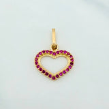 Dije Silueta Corazón 0.85 g / 1.8 cm Oro Amarillo 18K