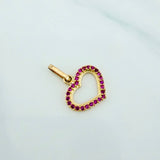 Dije Silueta Corazón 0.85 g / 1.8 cm Oro Amarillo 18K