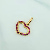 Dije Silueta Corazón 0.85 g / 1.8 cm Oro Amarillo 18K