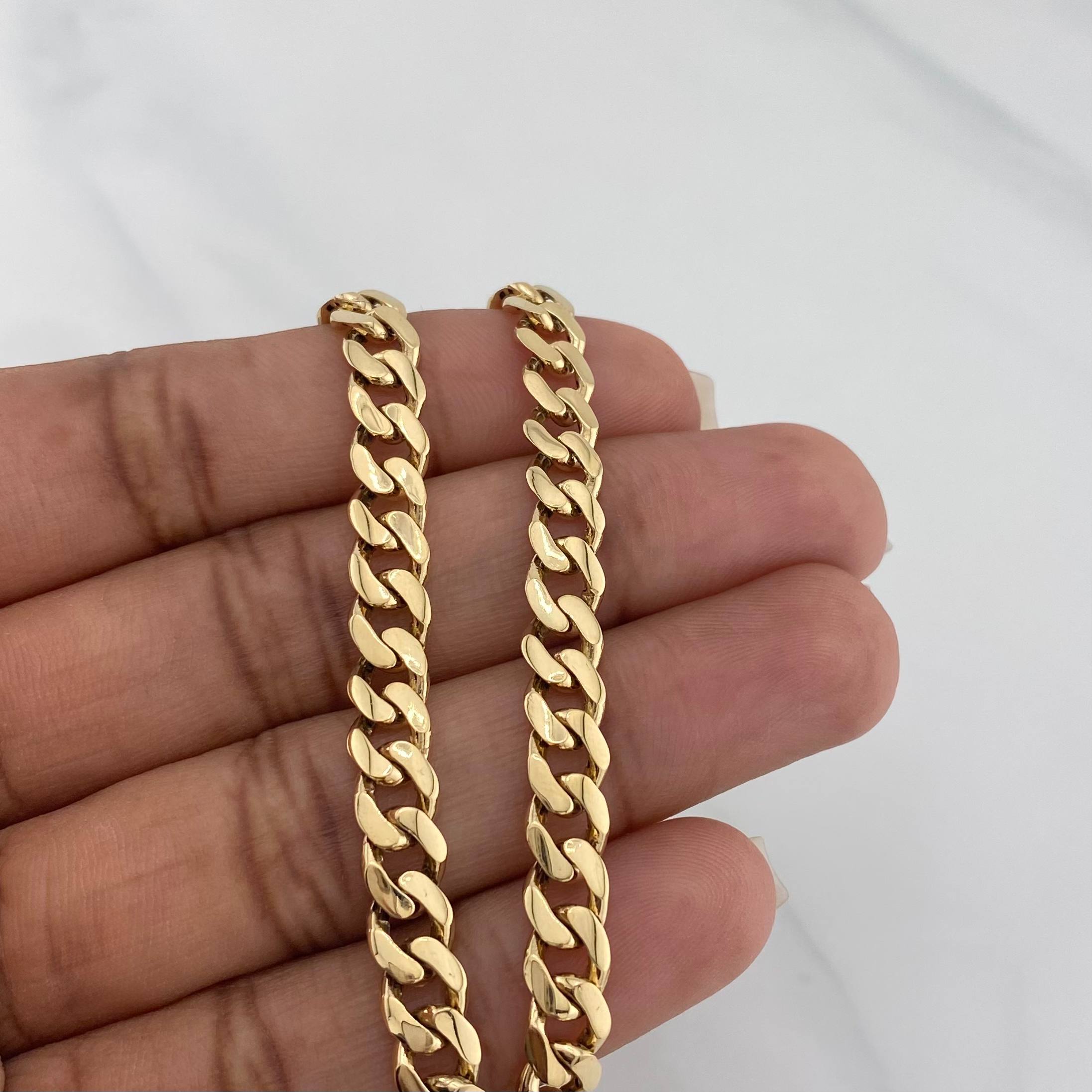 Pulso Cubano 8.6 g / 21 cm / 5.96 mm Oro Amarillo 18K