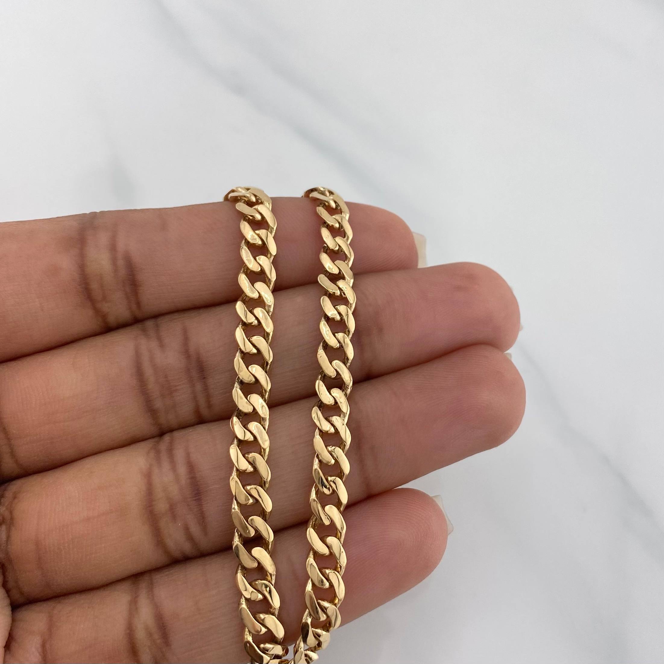 Pulso Cubano 5.9 g / 21.2 cm / 5.02 mm Oro Amarillo 18K