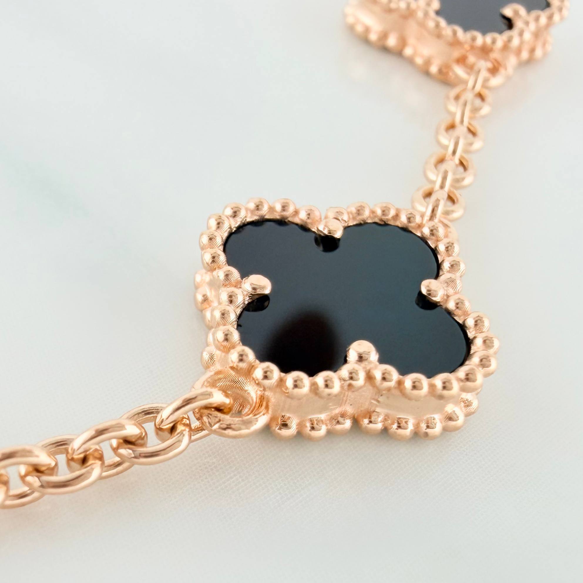 Pulso Aro Seguido Trebol 8.55 g / 16.6 cm / 2.33 mm Oro Rosa 18K
