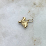 Dije Tortuga 0.55gr / 1.4cm Troquelado Oro Amarillo