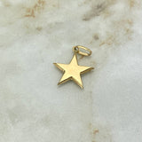 Dije Estrella 0.85gr / 2.1cm Troquelado Oro Amarillo