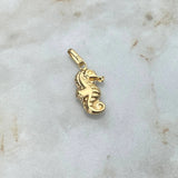 Dije Caballito De Mar 0.75gr / 2cm / Troquelado Oro Amarillo $