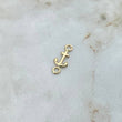 Herraje Ancla 0.2gr / 1.3cm Mini Oro Amarillo