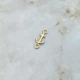 Herraje Ancla 0.2gr / 1.3cm Mini Oro Amarillo