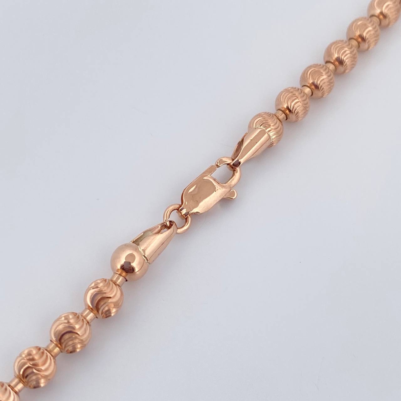 Cadena Militar 33.9gr / 67.5cm / 5mm Oro Rosa +3 18K %