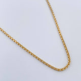 Cadena Veneciana 3.6gr / 50cm / 1.4mm Dos Oros Amarillo Blanco +3 18K %