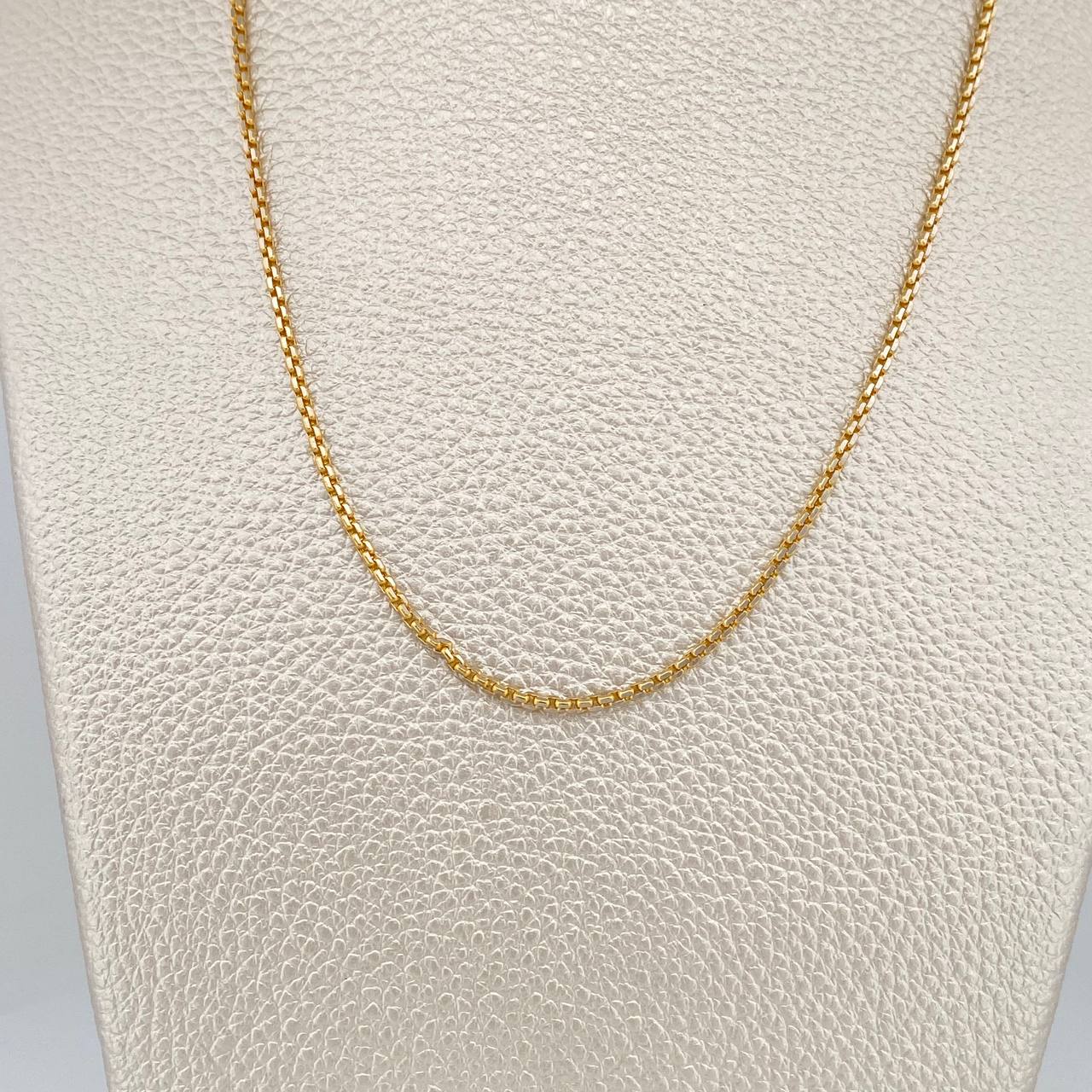 Cadena Veneciana 3.6gr / 50cm / 1.4mm Dos Oros Amarillo Blanco +3 18K %