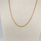 Cadena Veneciana 3.6gr / 50cm / 1.4mm Dos Oros Amarillo Blanco +3 18K %