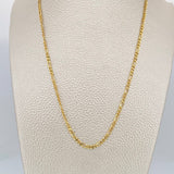 Cadena Figaro 3.15gr / 60cm / 2.1mm Oro Amarillo +1 18K %