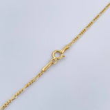 Cadena Figaro 1.5gr / 50.5cm / 1.4mm Oro Amarillo +1 18K $