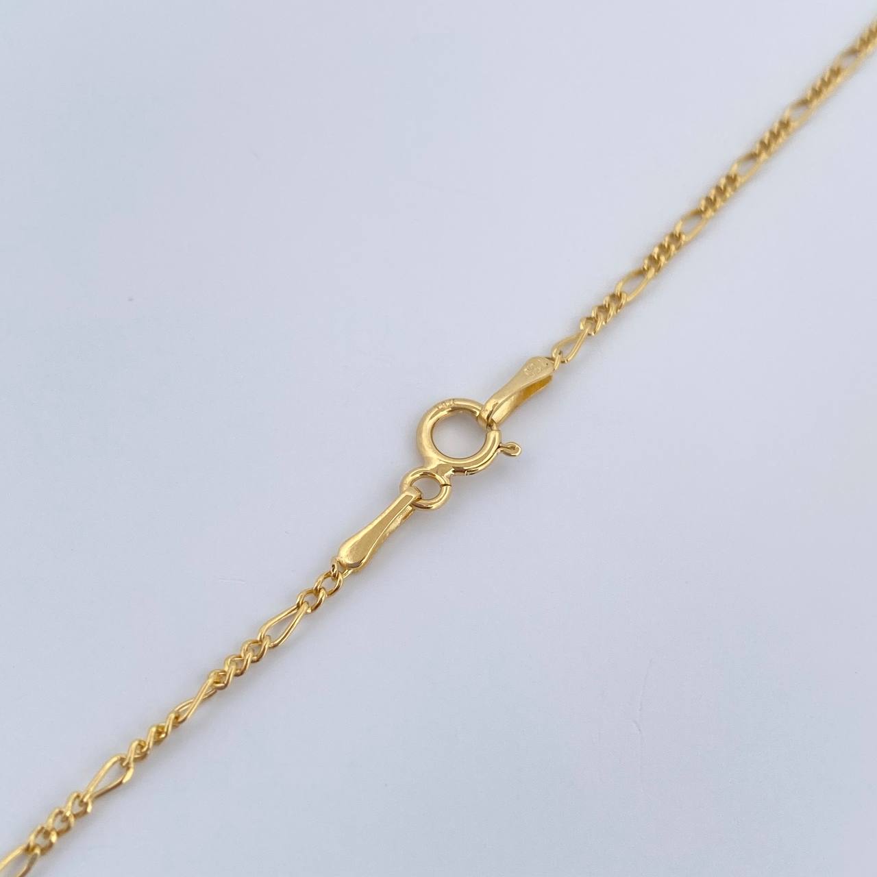 Cadena Figaro 1.45gr / 50cm / Oro Amarillo +1 18K &