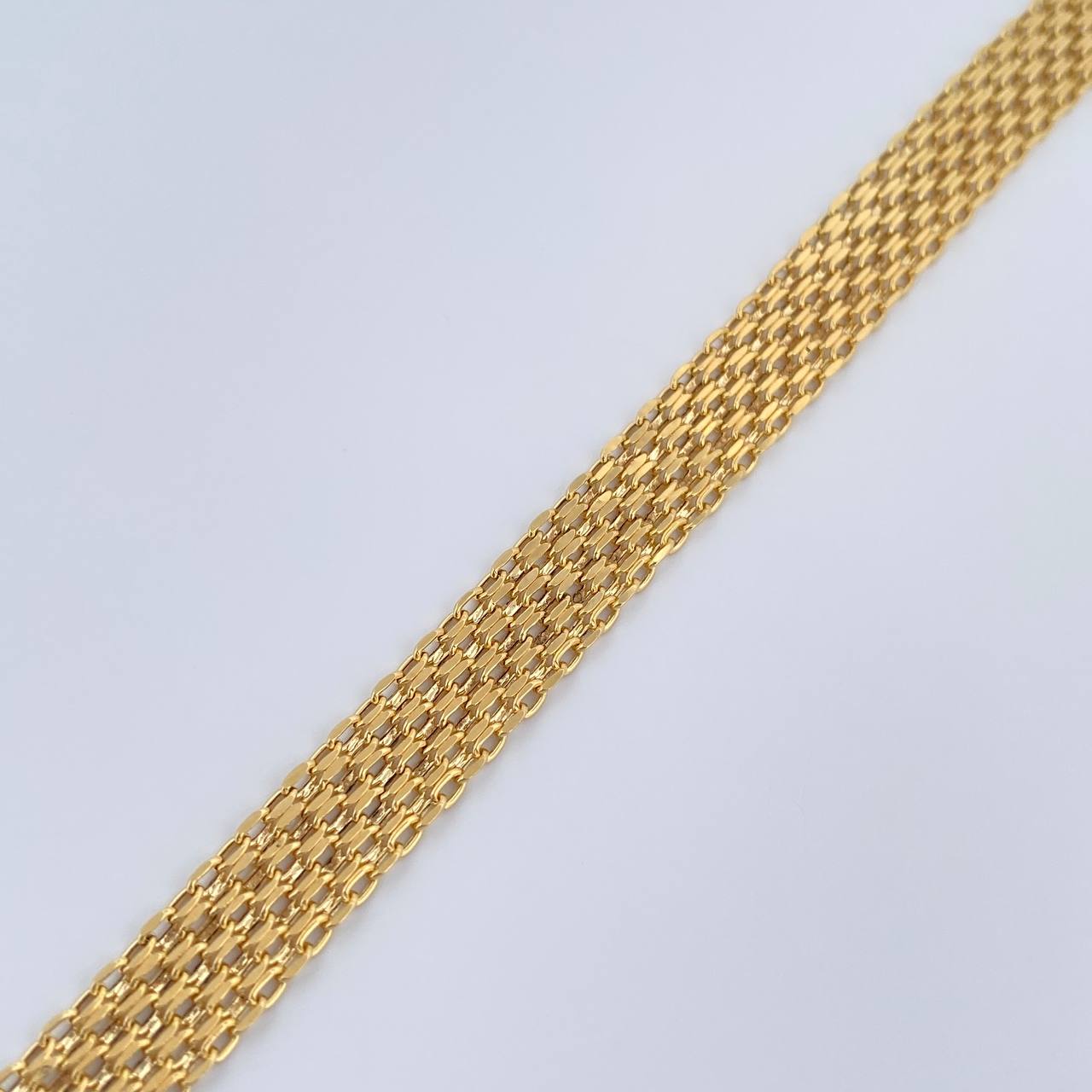 Pulso Chino 7.6gr / 20cm / 6.1mm Oro Amarillo +1 18K &