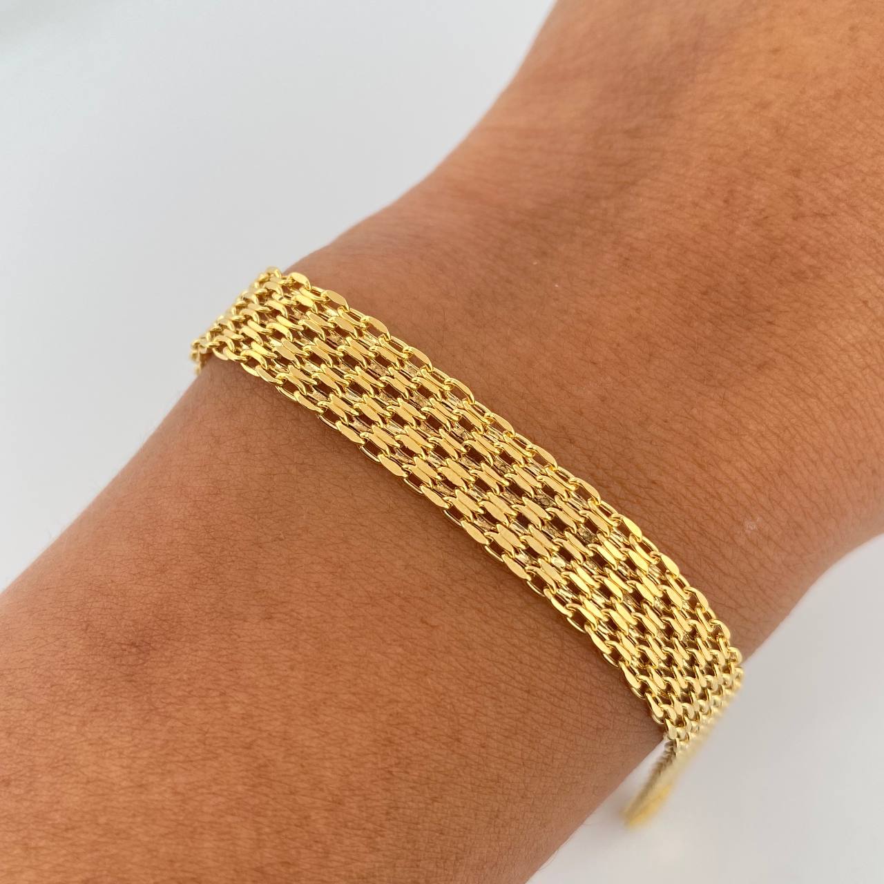 Pulso Chino 5.05gr / 17cm / 8mm Oro Amarillo +1 18K %