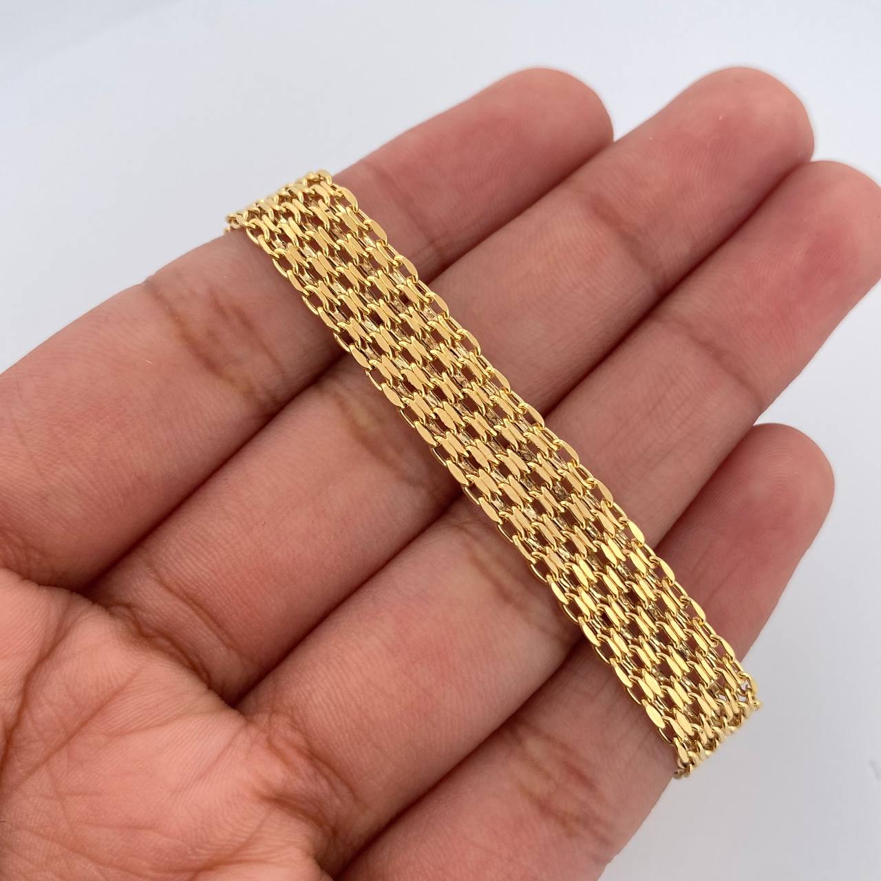 Pulso Chino 5.05gr / 17cm / 8.15mm Oro Amarillo +1 18K &