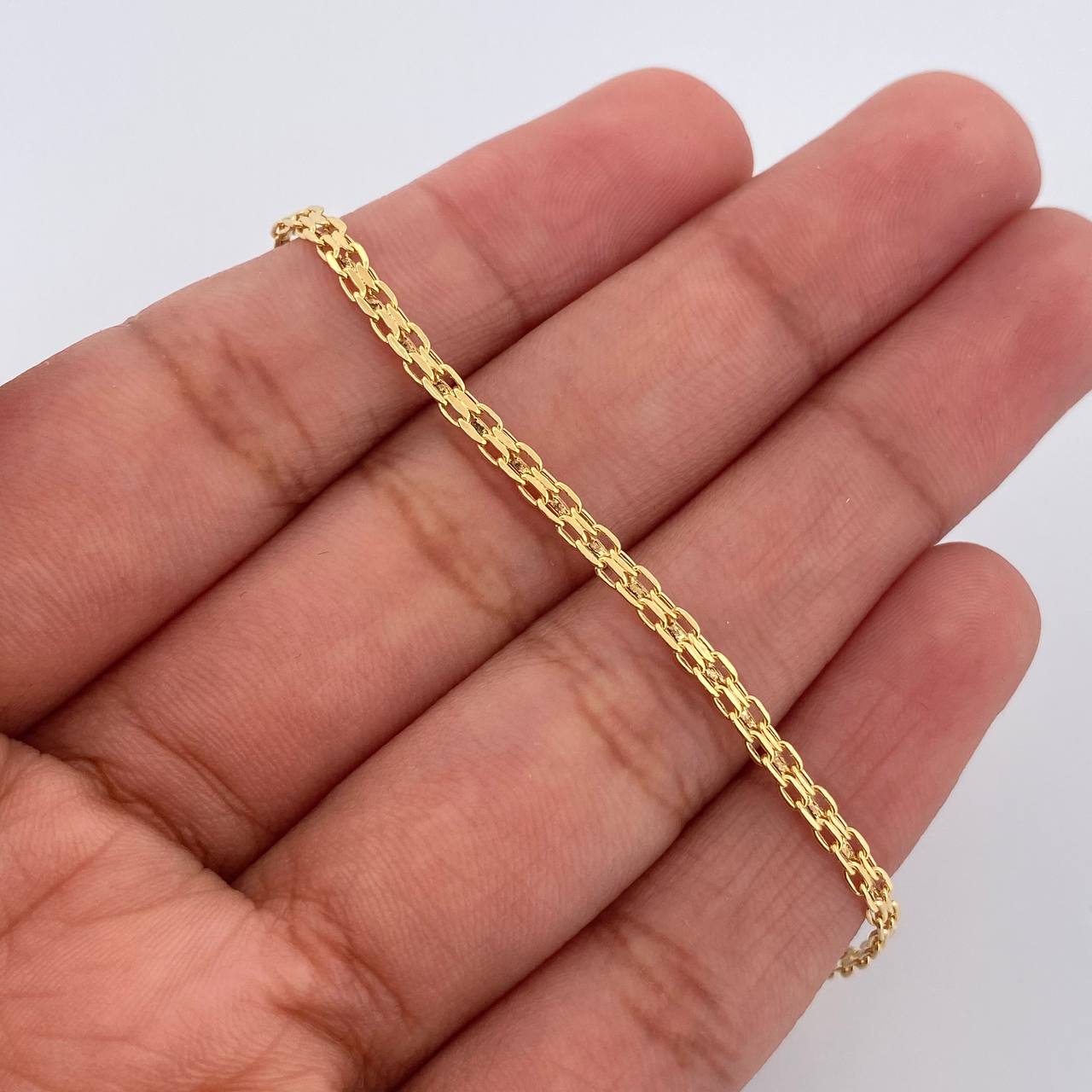Pulso Chino 1.35gr / 17.1cm / 2.3mm Oro Amarillo +1 18K $