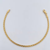 Pulso Chino 1.3gr / 17cm / 2.3mm Oro Amarillo +1 18K $