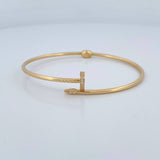 Pulso Clavo 5.25gr / 17cm / 1.6mm Oro Amarillo +4 18K %