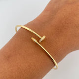 Pulso Clavo 5.25gr / 17cm / 1.6mm Oro Amarillo +4 18K %