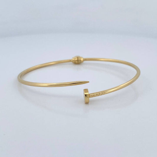 Pulso Clavo 4.65gr / 19.5cm / 1.7mm Oro Amarillo +4 18K %