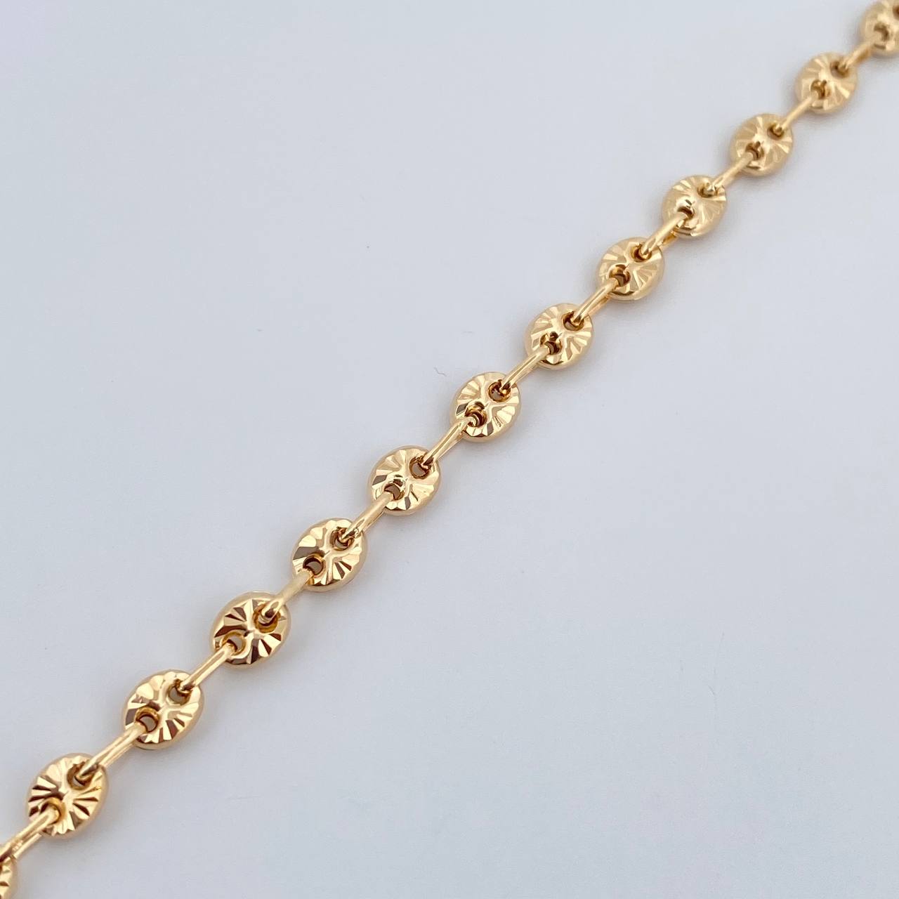 Tobillera GC 4.85gr / 25.5cm / 4mm Oro Amarillo 18K %