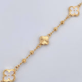 Pulso Trebol 3.75gr / 19cm / 2.7mm Oro Amarillo 18K %