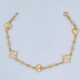 Pulso Trebol 3.9gr / 19cm / 3mm Oro Amarillo 18K %