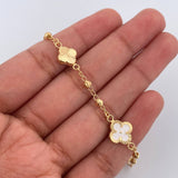 Pulso Trebol 3.9gr / 19cm / 3mm Oro Amarillo 18K %