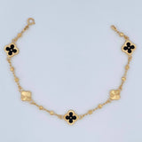 Pulso Trebol 4.05gr / 19cm / 2mm Oro Amarillo 18K %