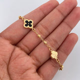 Pulso Trebol 4.05gr / 19cm / 2mm Oro Amarillo 18K %