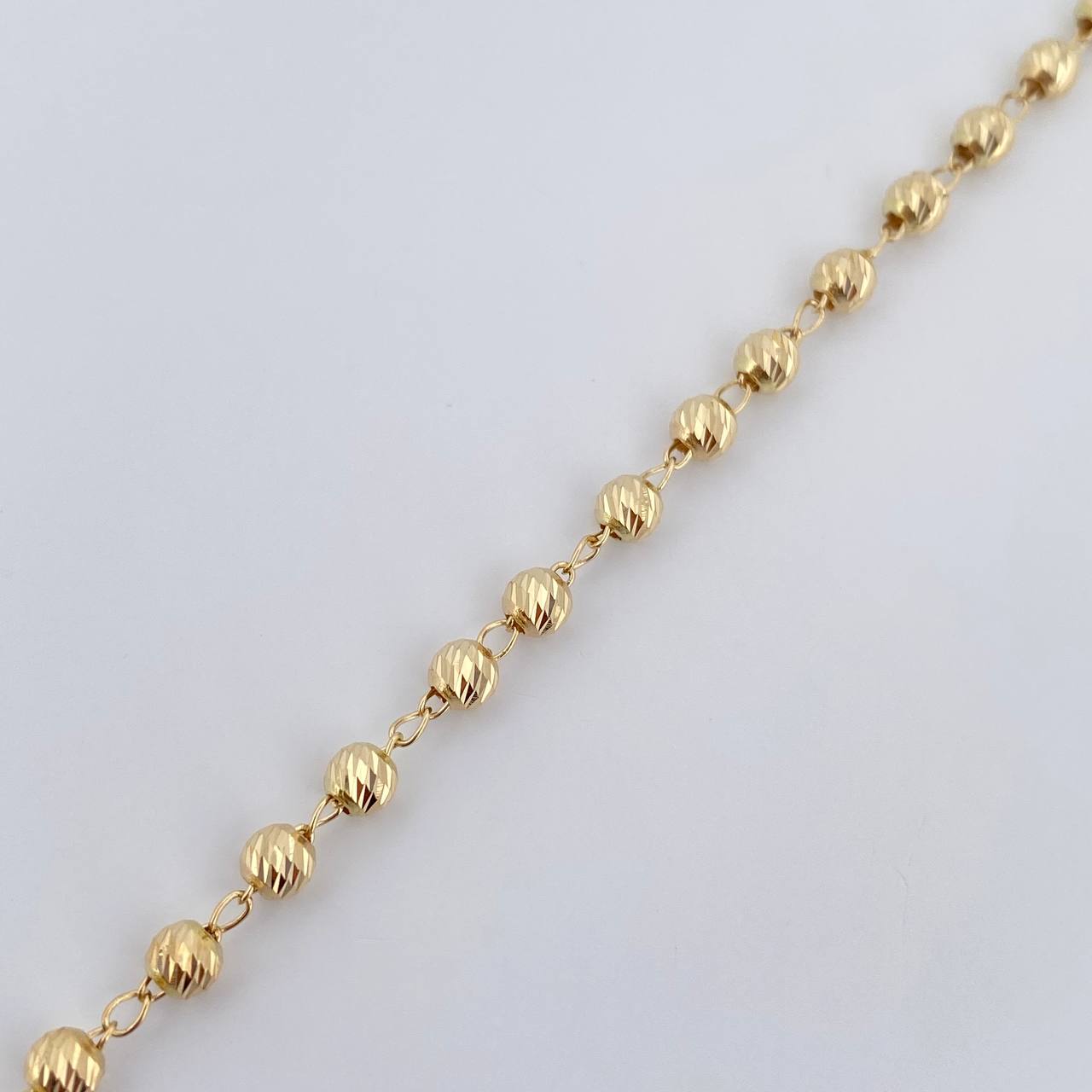 Pulso Tipo Militar 3.3gr / 19cm / 3.6mm Oro Amarillo 18K %