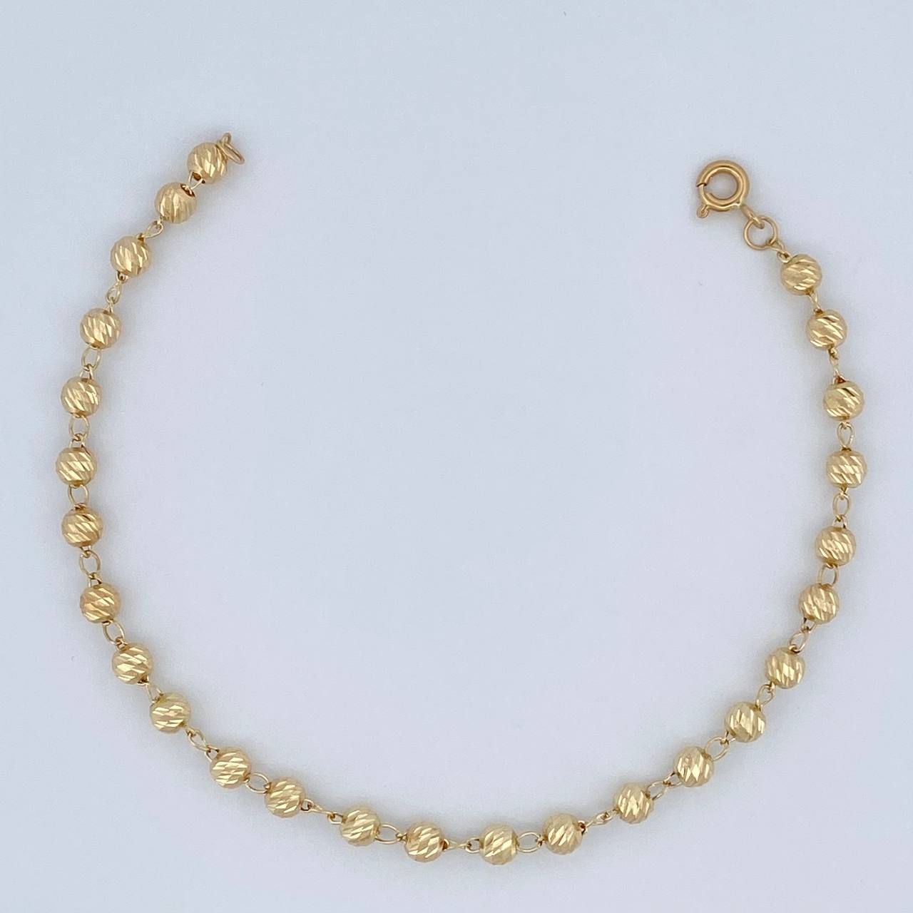 Pulso Tipo Militar 3.3gr / 19cm / 3.6mm Oro Amarillo 18K %