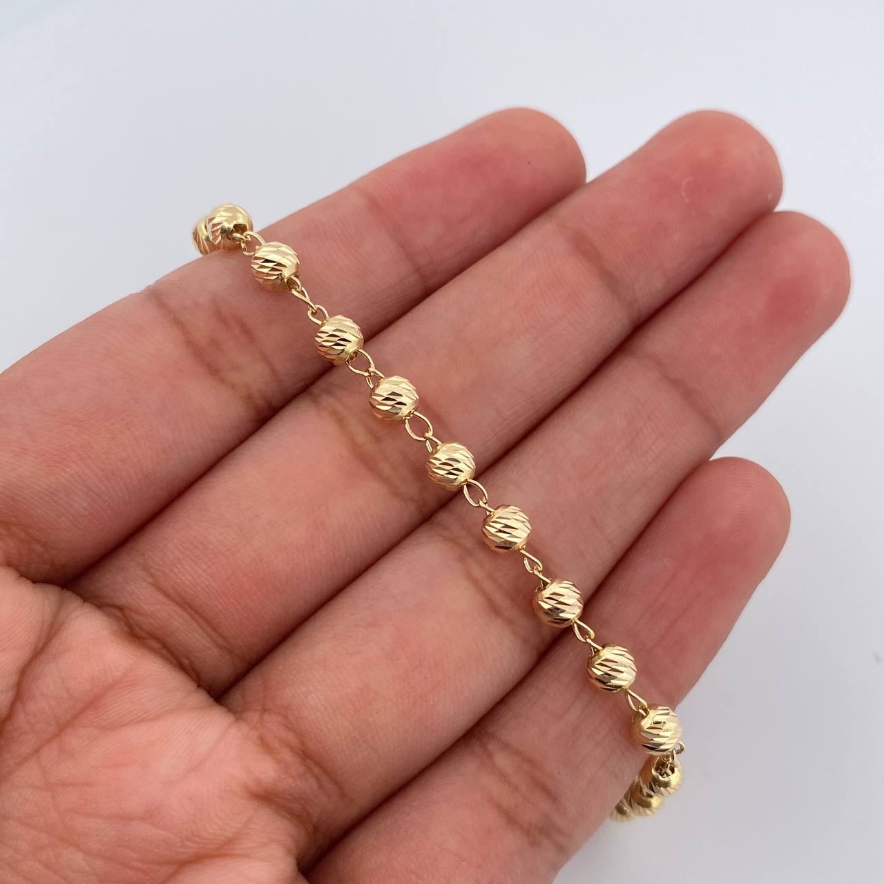 Pulso Tipo Militar 3.3gr / 19cm / 3.6mm Oro Amarillo 18K %