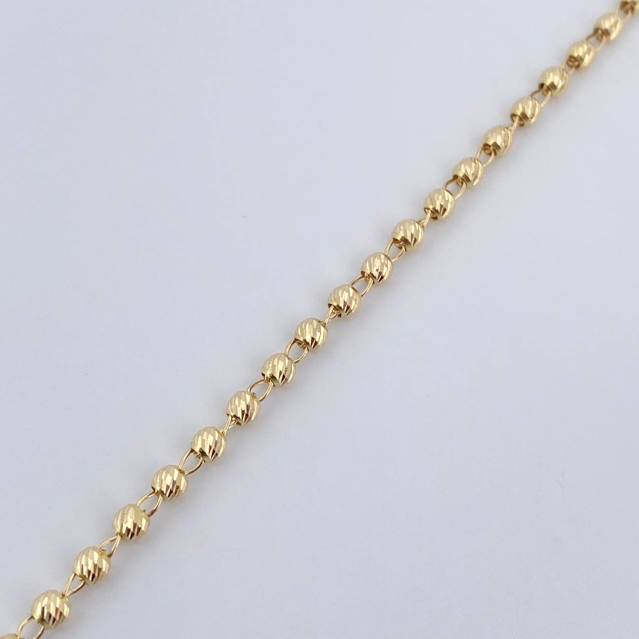 Pulso Tipo Militar 2.65gr / 19cm / 3mm Oro Amarillo 18K %