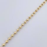 Pulso Tipo Militar 2.65gr / 19cm / 3mm Oro Amarillo 18K %