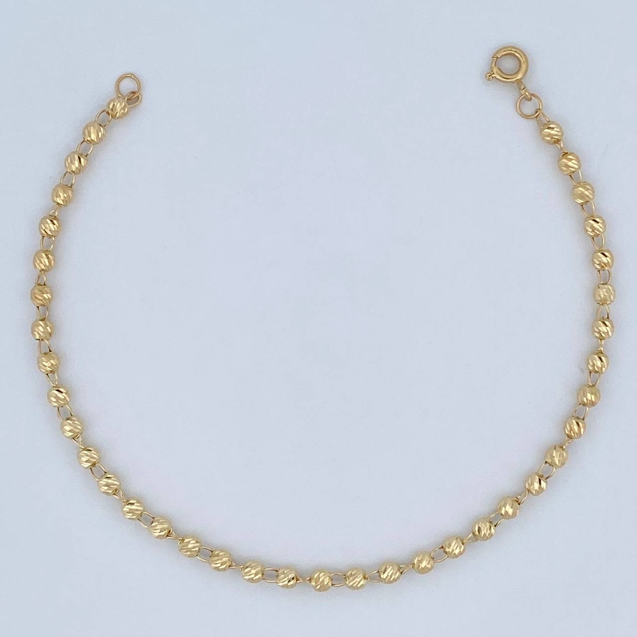 Pulso Tipo Militar 2.65gr / 19cm / 3mm Oro Amarillo 18K %