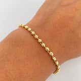 Pulso Tipo Militar 2.65gr / 19cm / 3mm Oro Amarillo 18K %