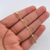 Pulso Espiga 1.55gr / 19cm / 3mm Oro Amarillo 18K %